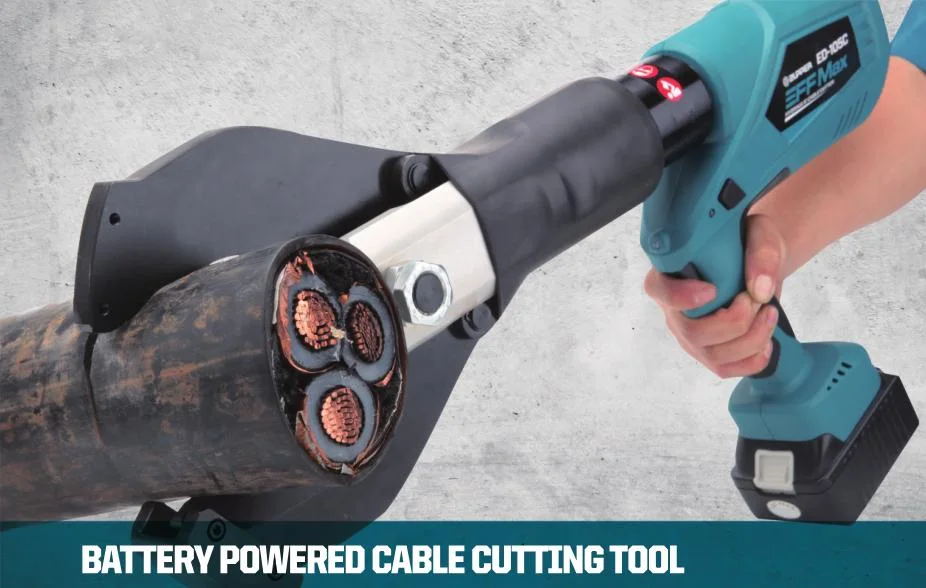 ED-105c Powered Cable Cutting Tool Electric Hydraulic Battery Cable Cutter